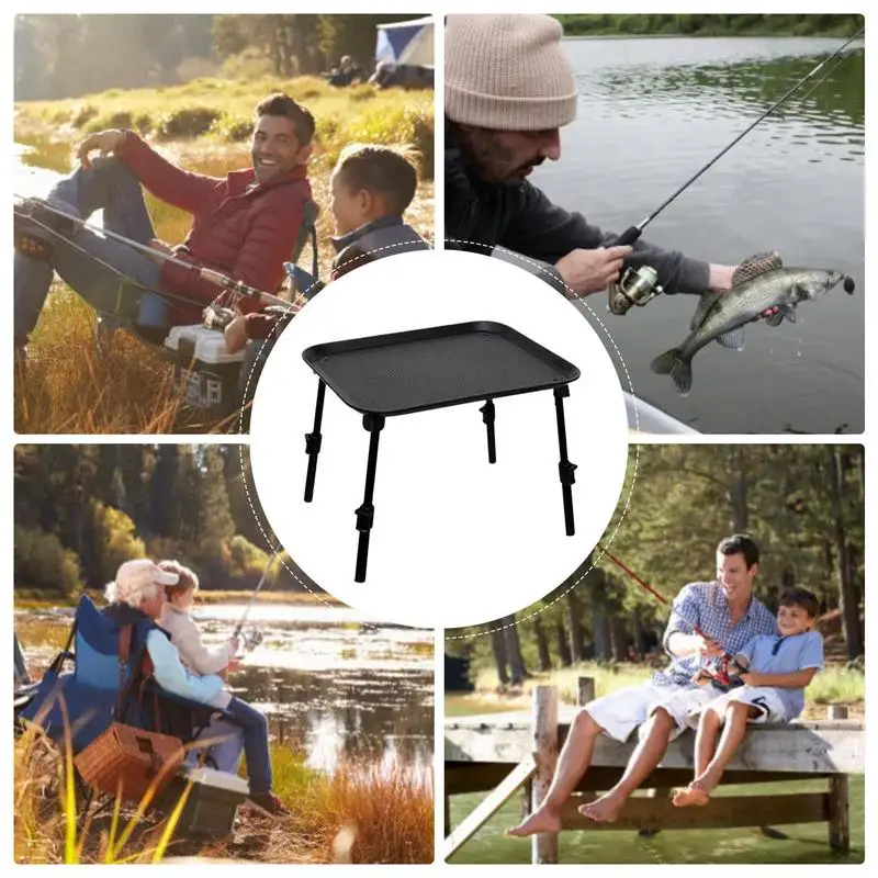 Outdoor Portable Folding Table Tool Camping Picnic Table Accessories Table Fishhook Fishing Line Fishing Bait Table fishing tool