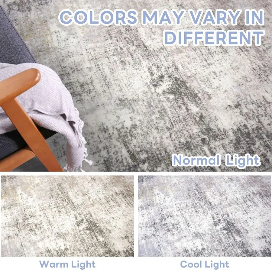 سجادة عداء تجريدية 2 × 6 قدم قابلة للغسل للممرات، عداء مطبخ غير قابل للانزلاق مطبوع من الصوف الصناعي مدخل عداء داخلي، وضع