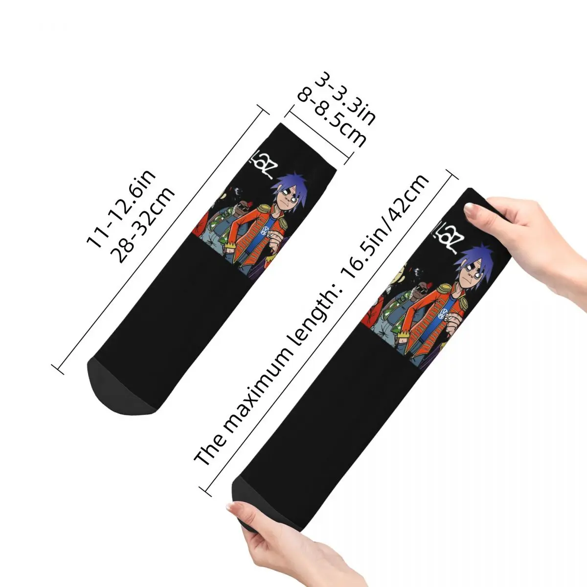 Gorillaz chaussettes Harajuku bas de haute qualité chaussettes toutes saisons accessoires pour cadeau d'anniversaire unisexe
