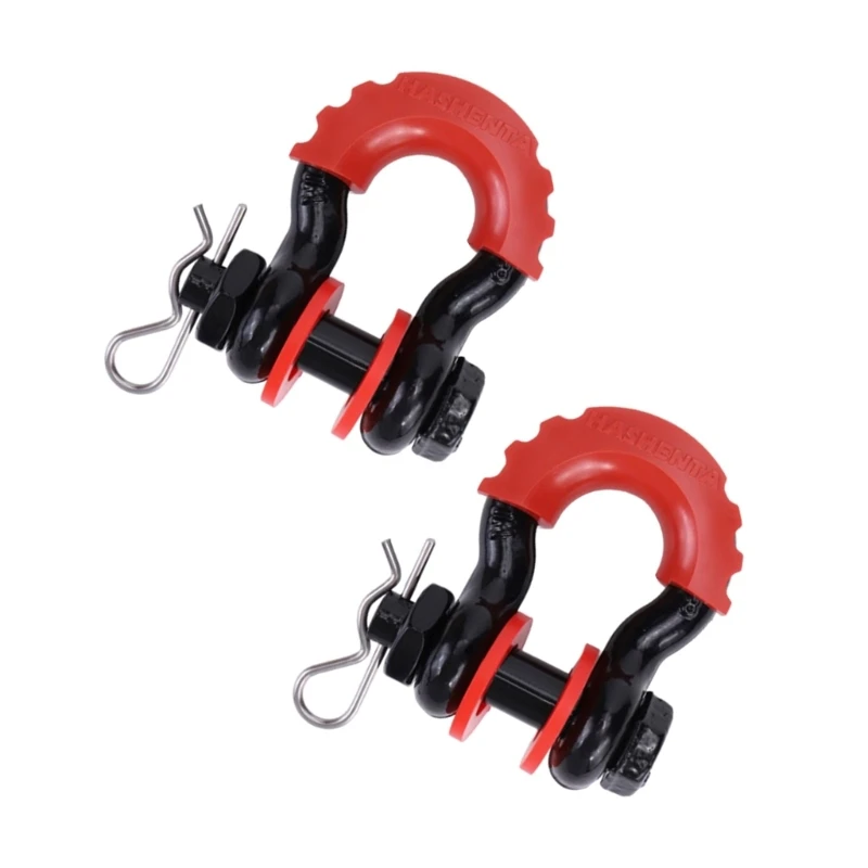 2Pcs 28660lbs Break Strength D-Ring Anchor Shackle for Vehicle Off-Road Recovery