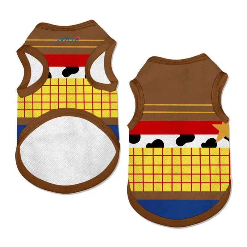 Disney Woody Toy Story Kawaii ropa para mascotas Buzz Lightyear Aliens Linda decoración para mascotas adecuada para perros grandes, medianos y pequeños