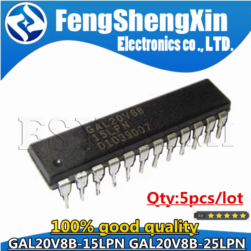 5pcs GAL20V8B-25LP DIP24 GAL20V8 DIP-24 GAL20V8B-25 DIP GAL20V8B-25LPN GAL20V8B-15LPN GAL20V8B-15LP