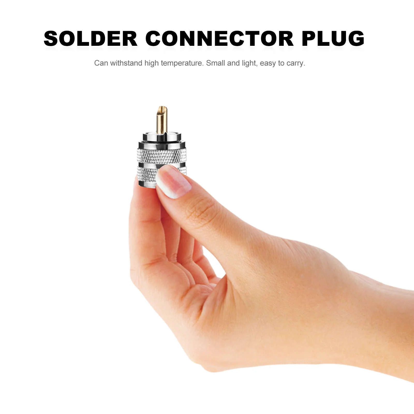 

2Pcs Male Solder Plug Coax Connectors Reducer for Antenna Cable SYV50-3 RG58 UHF solder connector amplifier