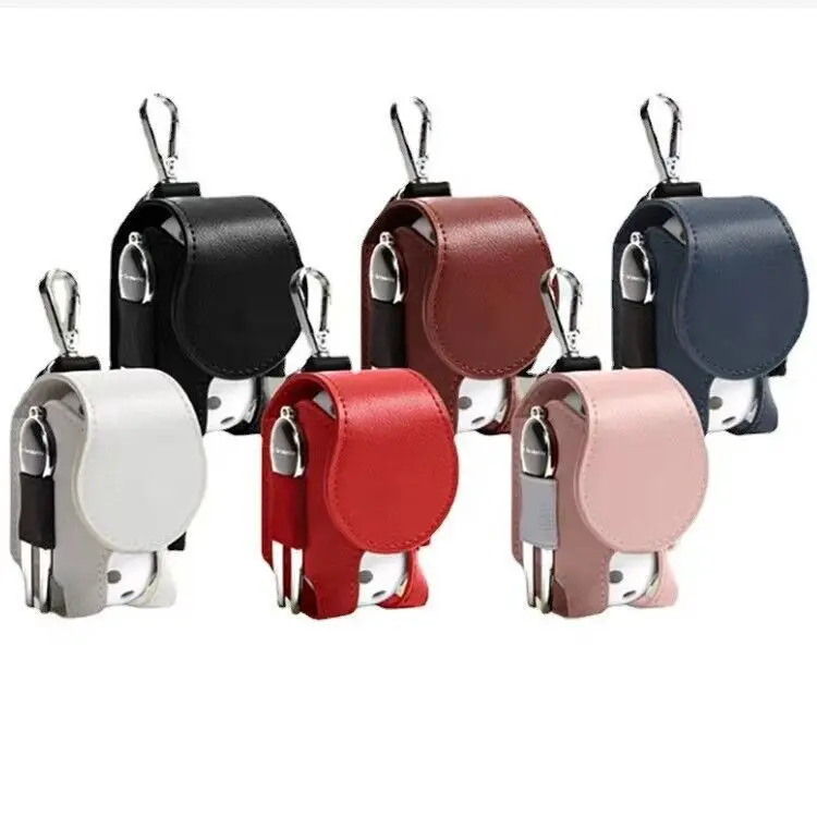 Mini bolsa de protección portátil para pelota de Golf, llavero colgante para la cintura exterior, bolsas de cintura pequeñas de colores