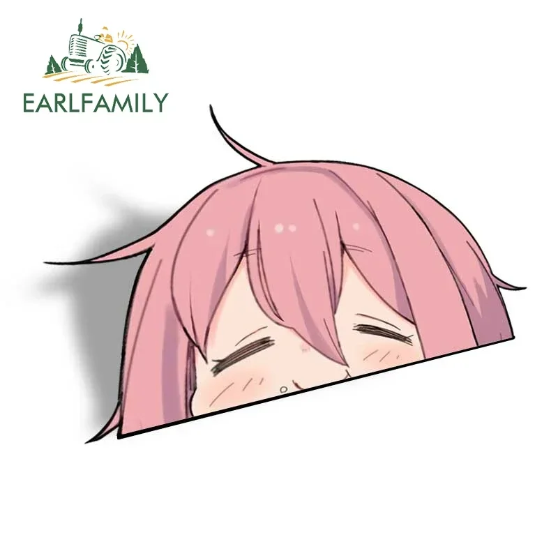 EARLFAMILY 13 cm x 9,2 cm für niedliche Anime-Peek-Autoaufkleber, Motorrad-Aufkleber, Fenster, Surfbrett, Wohnmobil, Kofferraum, Vinyl, Autoaufkleber