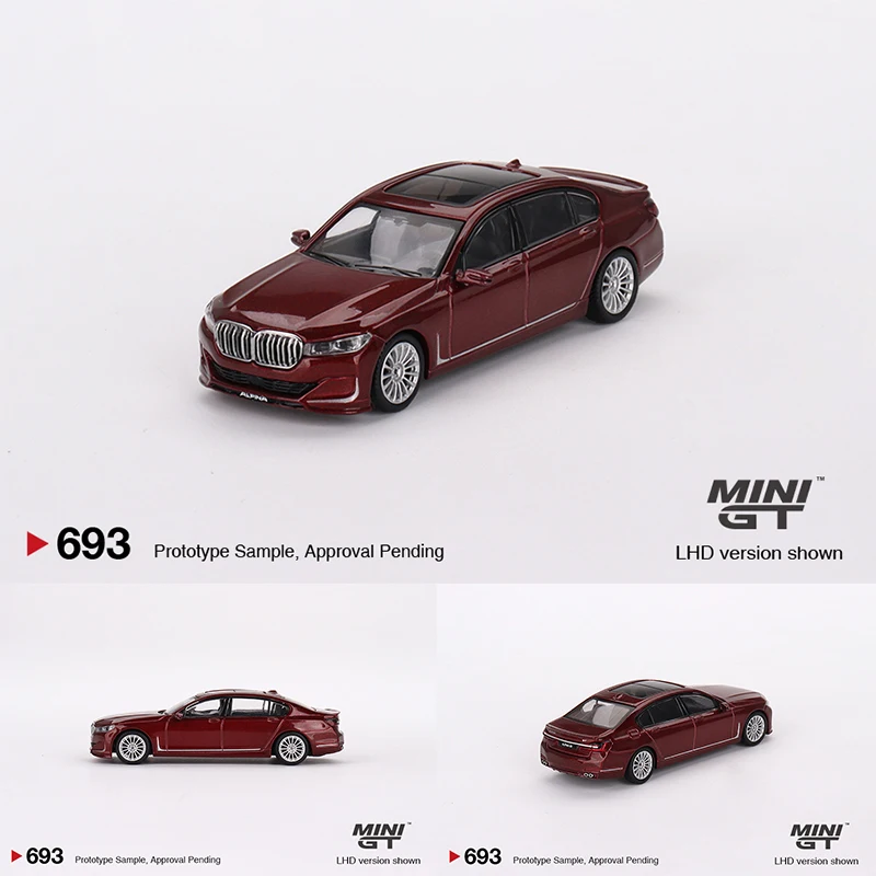 

MINIGT 693 In Stock 1:64 Alpina B7 XDrive Aventurin Diecast Diorama Car Model Toys