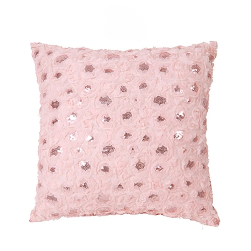

Modern Double-Sided Feather Bronzing Plush Pillow Cover Soft Cushion Case for Sofa Bedroom Office Decoration