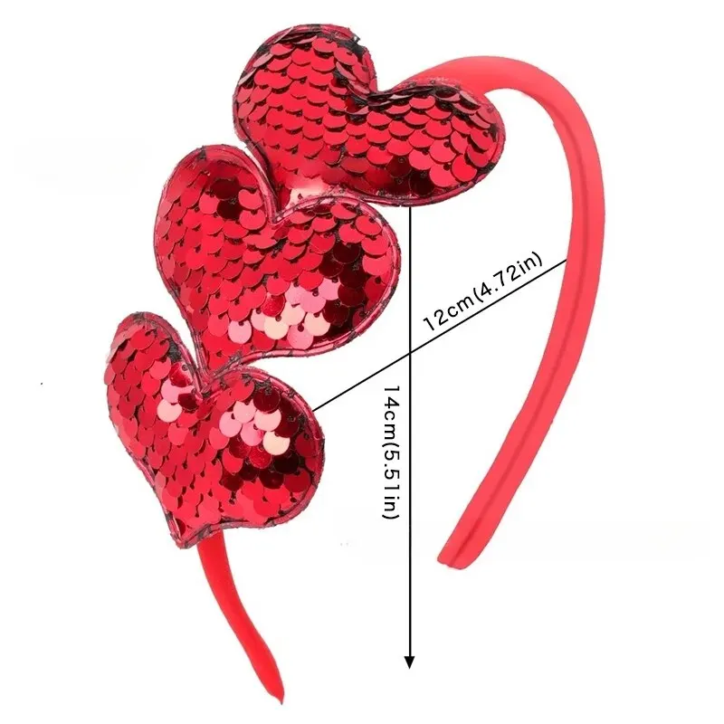 Colorful Heart-shaped Baby Headband Simple Fashionable Girl Hair Accessories