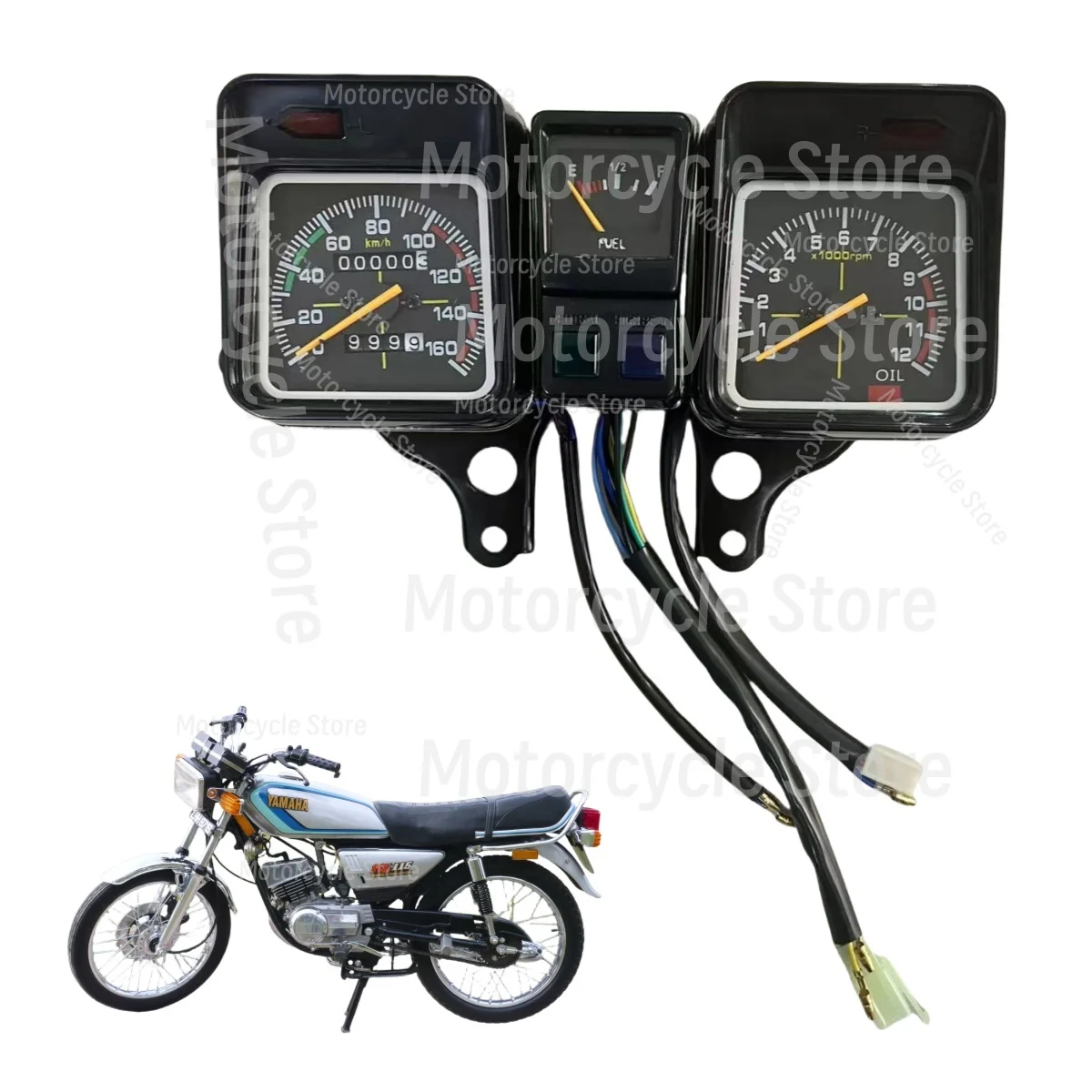 For RX135 Meter RXS100 RXS 100 115 RX115 Speedometer Tachometer Gauge Set Oil Indicator