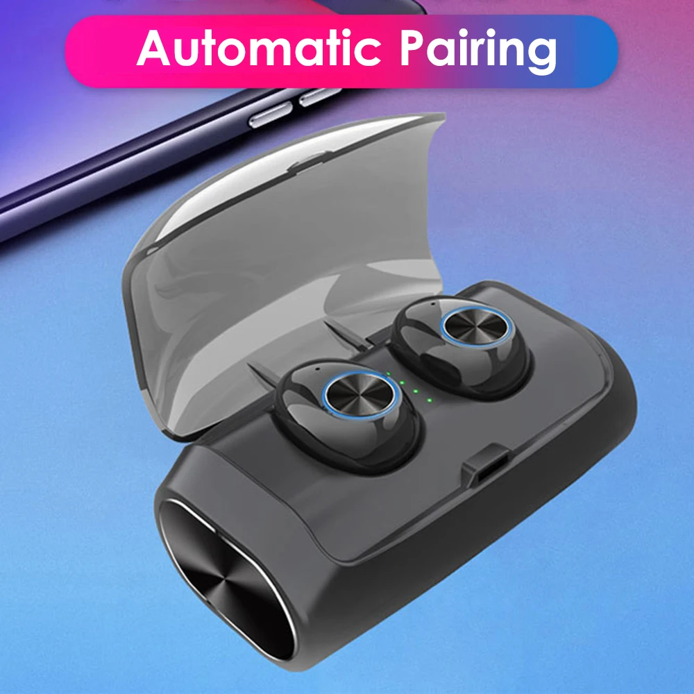 free shipping V6  tws earphone mini 5.0 Wireless Earbuds BTH 5 tws Headset True Bass Twins Sport Stereo Earphone  headphone