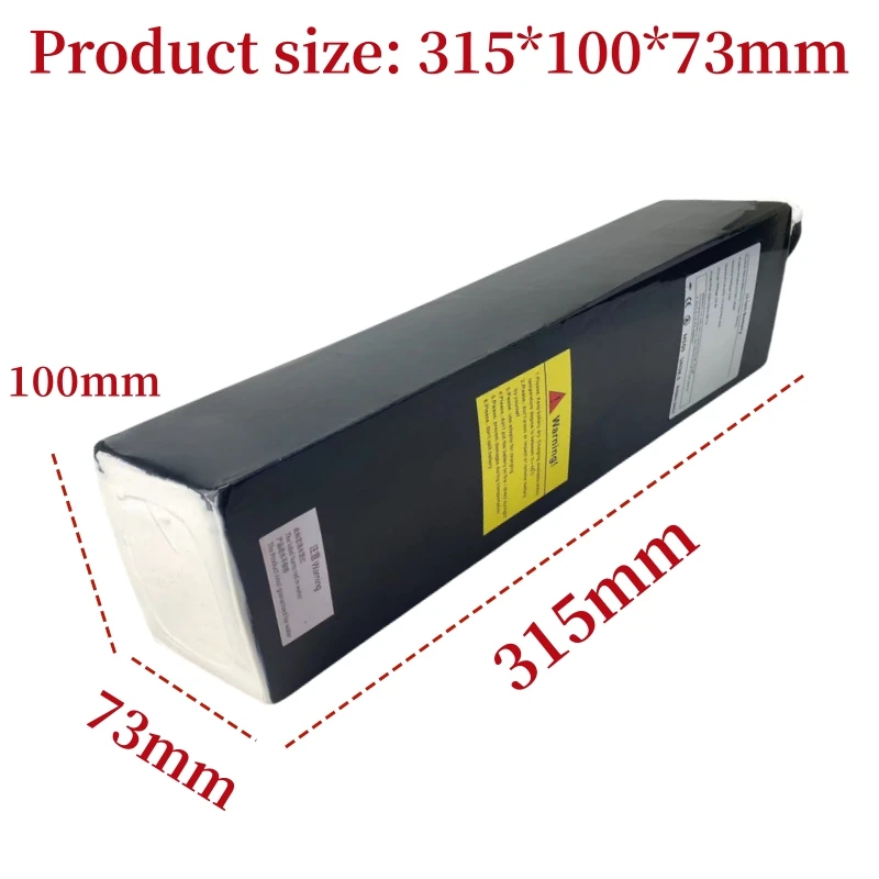 14S4P 21700 52V 19.2Ah بطارية ليثيوم أيون حزمة منفذ مزدوج شحن سريع مناسبة للدراجات البخارية الكهربائية ذات المحرك المزدوج