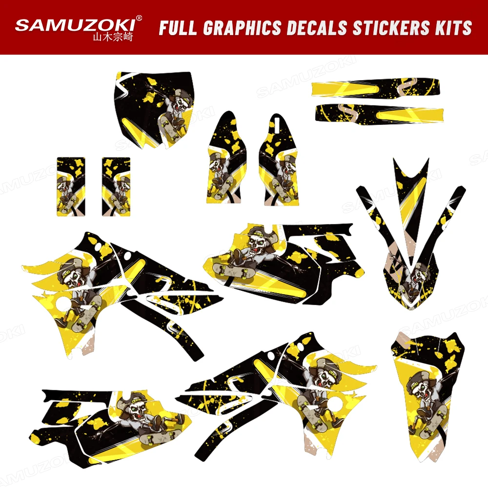 

Fit for Yamaha YZF450 YZ450F 450 YZF 2010 2011 2012 2013 Thickened Graphics Decals Decoration Fairing Backgrounds Stickers Kit