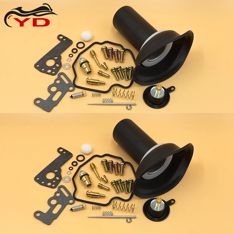 2set For Yamaha Virago XV535 1990-2001 XV 535 Motorcycle Carburetor Repair Kit float Plunger Diaphragm Gasket