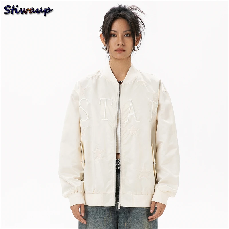 Women's Bomber Jacket Aesthetic Clothing Bomber Jackets Woman 2024 Youthful Woman Clothes Varsity Jacket Couples Casual Coats