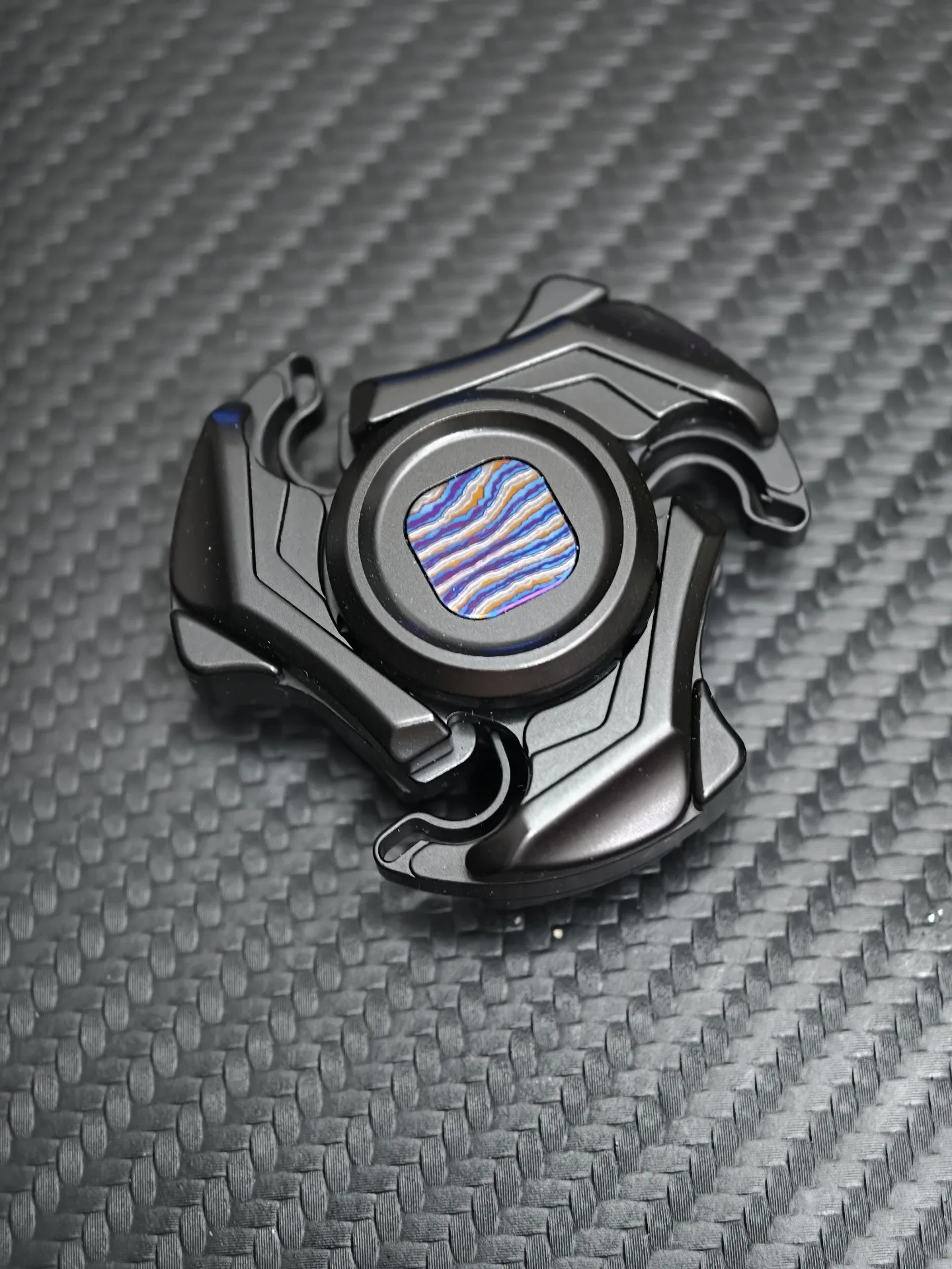 Used EDC Good Bean Hidden Blade Stainless Steel Matte Black EDC Decompression Toy