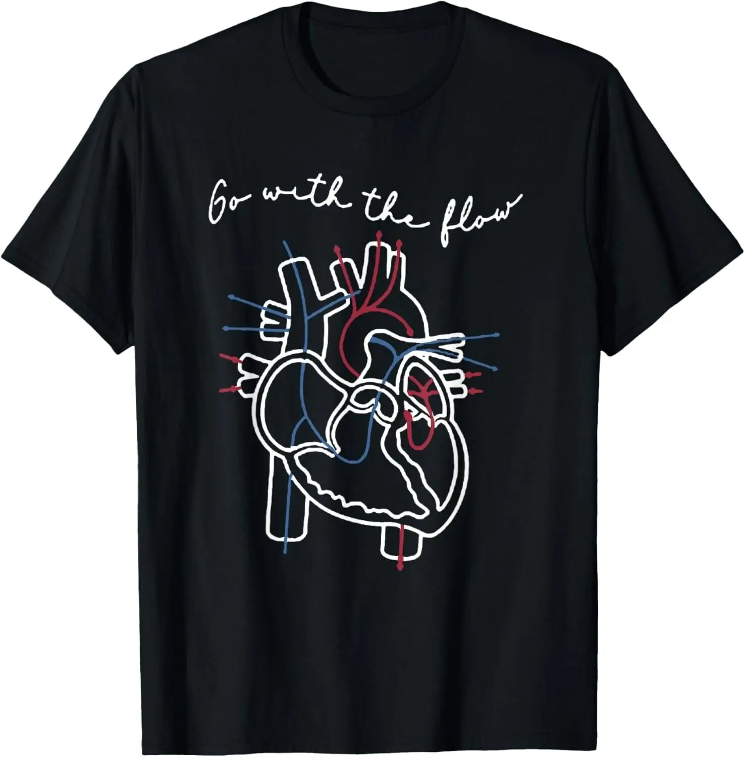 CVICU Cardiac Nurse Anatomy Cardiology Human Heart Flow Gift Unisex T-Shirt