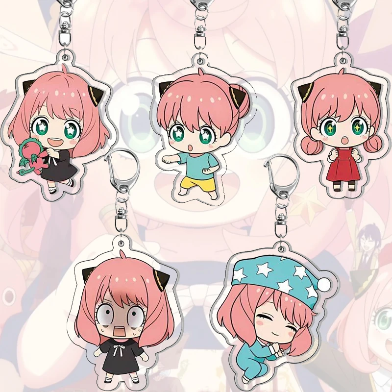 

Подвеска SPY×FAMILY с двусторонним рисунком Ани Форгер, милый мультяшный дизайн, изысканный аксессуар для девочек-школьниц, подарок на день рождения