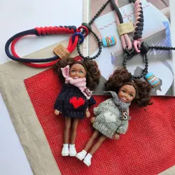 Warm Daily Cute Doll Pendant Hanging Backpack Ornament DIY Change Clothes Bag Charm Car Key Ring Bag Decoration for Doll