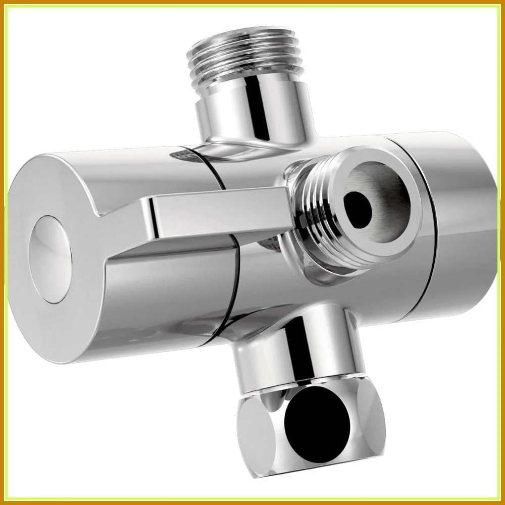 

Shower Arm Diverter Chrome, 1/2" NPT Brass Diverter Valve for Bathtub Shower Combo