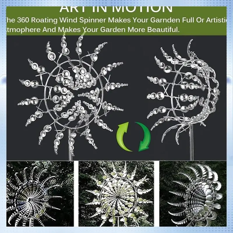 

AD-Retro Wrought Iron Metal Ornaments Wrought Iron Windmill Outdoor Courtyard Garden Shape