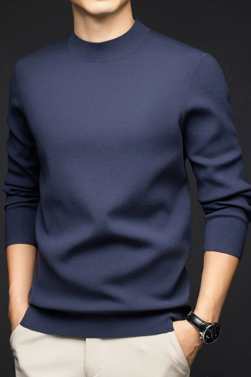 GIOIO Autumn/Winter Men's sweater sweater, add cashmere high-quality fabric, comfortable and warm, casual and versatile