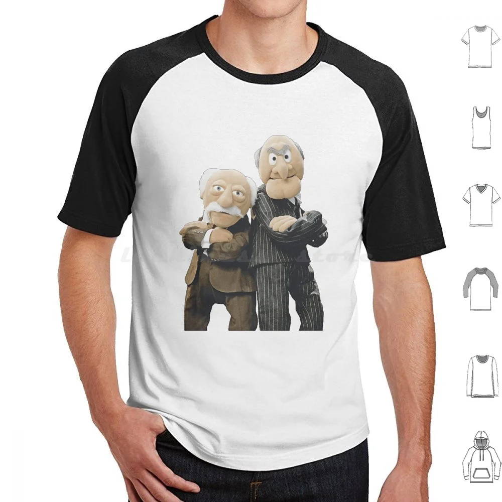 Statler And Waldorf T Shirt Cotton Men Women DIY Print Statler Waldorf Old Men Balcony Mens Statler And Waldorf