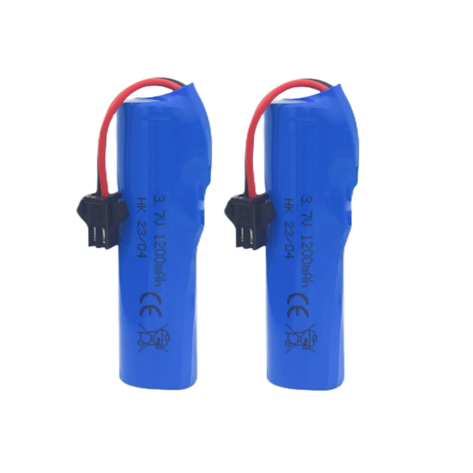 2PCS 18650 3.7V 1200mah lithium battery for DE45 DE42 DE58 DE49 DE57 DE70 RC car four-wheel drive high-speed backup battery