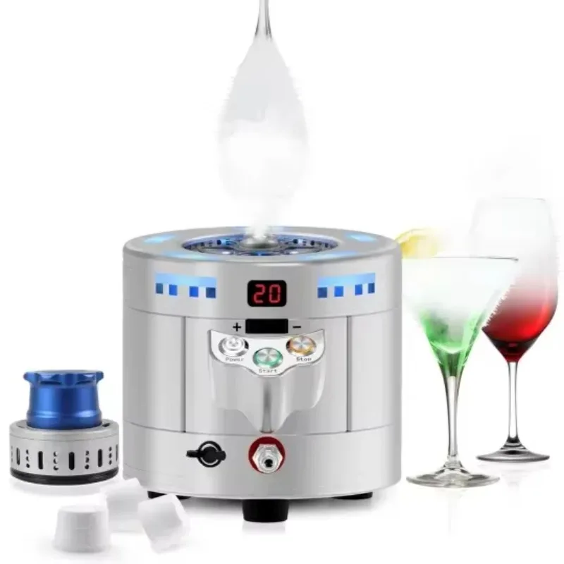 Portable Mini Dry Ice Machine Bartender Bar Tool Dry Ice Producer Glass Chiller For Cocktail Restaurant Home Bar