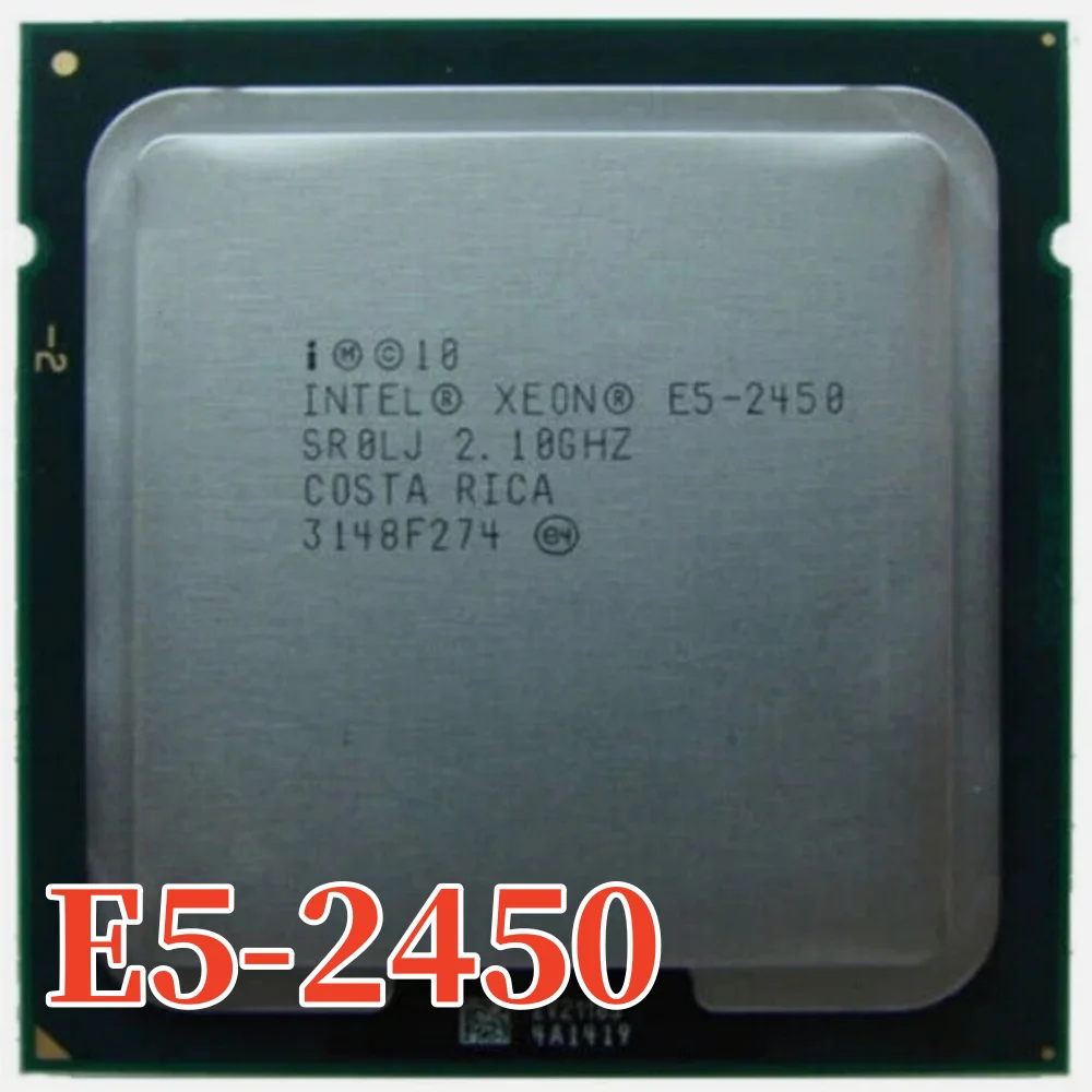 E5-2450 Original Intel Xeon E5 2450 2.10GHz 8-Core 20MB SmartCache DDR3 1600MHz FCLGA1356 TPD 95W free shipping