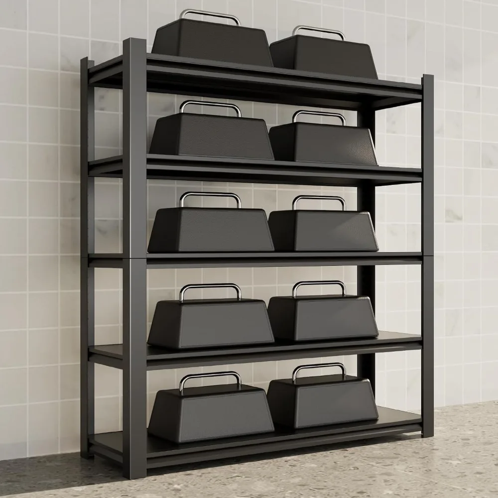 

Garage Storage Shelves, 2500LBS Steel Heavy Duty Storage Shelves, Adjustable 5-Tier Metal Shelf Rack, Heavy Duty Shelving