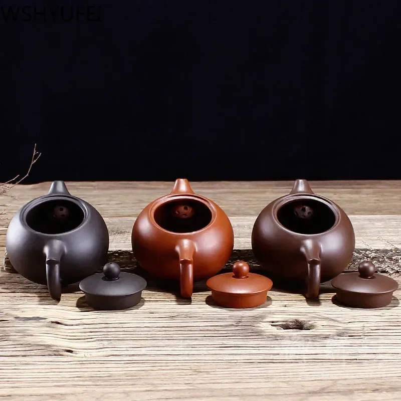 120ml Chinese Yixing Purple Clay Tea Pot Hand Made Pot Dahongpao Mud Tea Set Xishi Teapot Custom Gifts Authentic