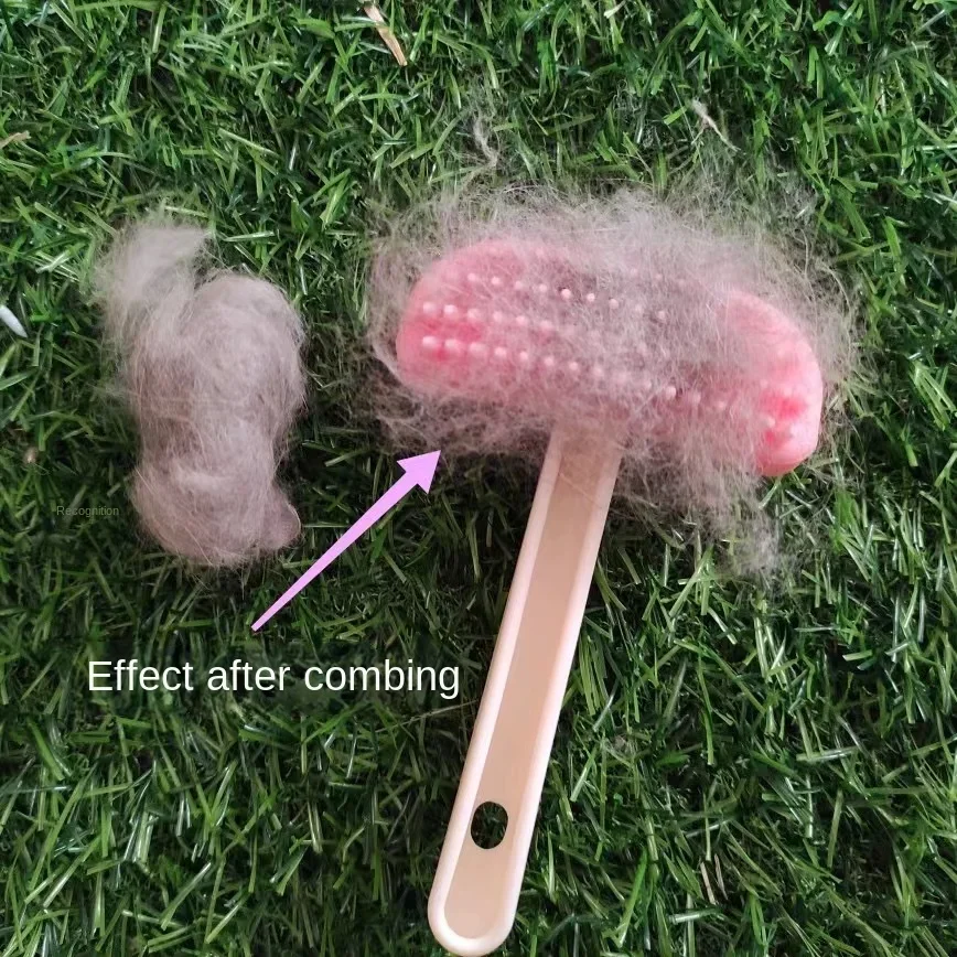 1pc Pet Rabbit Brush Cat Grooming Comb Silicone Fur Brush for Guinea Pig Chinchilla Cleaning Grooming Tool Rabbit Accessories