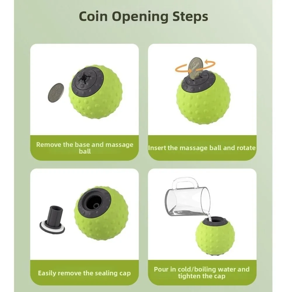 

Мяч для фасциального массажа горячего и холодного воздействия, ручной массажный мяч для ног, массажный мяч для шеи, для йоги и фитнеса