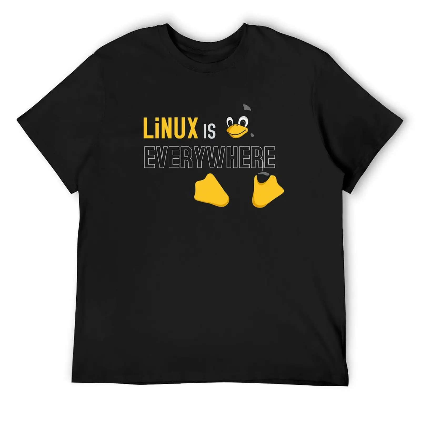 Linux is Everywhere T-Shirt blue archive quick-drying black t-shirts for men