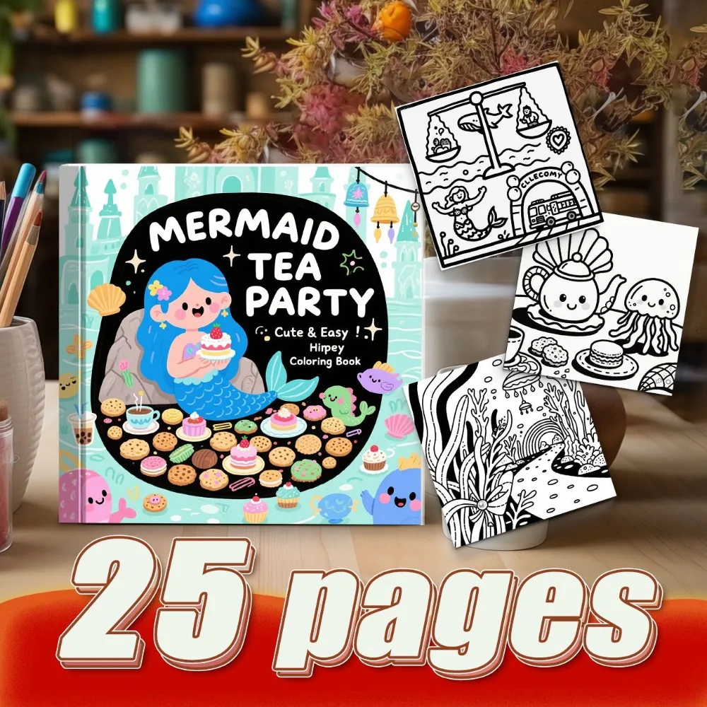 Adult Cartoon Stress Relief Coloring Book Hand Account DIY Dream Scenes Healing Series High Quality Durable Paper