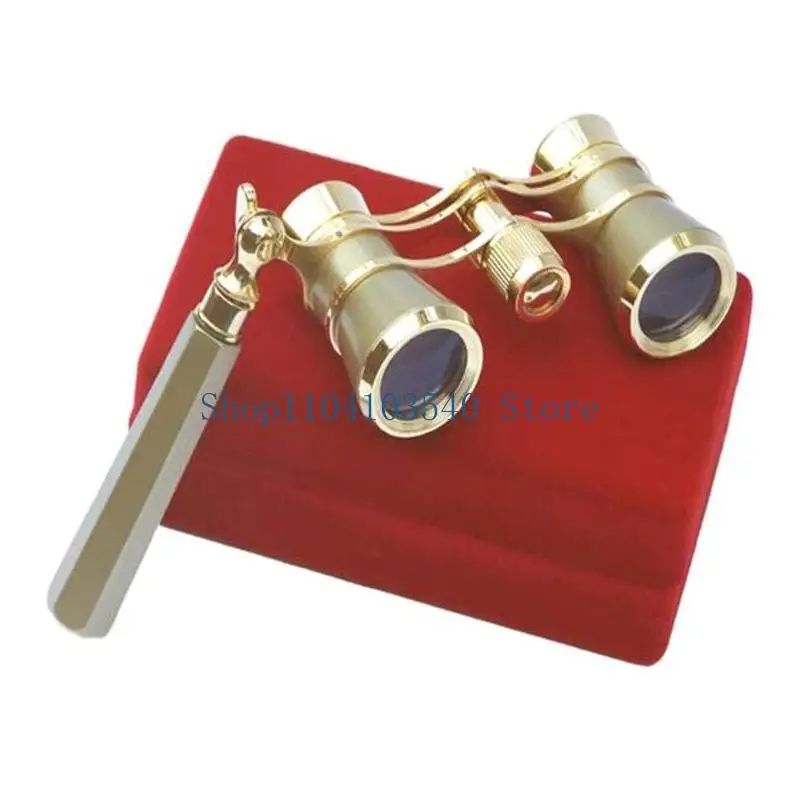 02DC نظارات مسرح صغيرة مجهر 3X25 مع مقبض للبالغين والأطفال النساء حفلة موسيقية #2