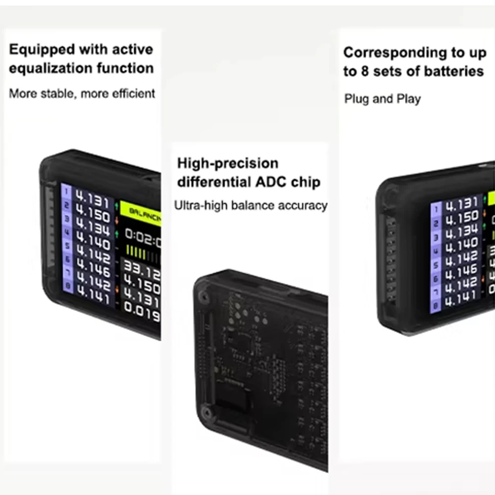 ISDT BL8 Smart Digital Display 2S-8S Battery Charger with Multi-platform APP Control Active Balance Function for Intelligent Man