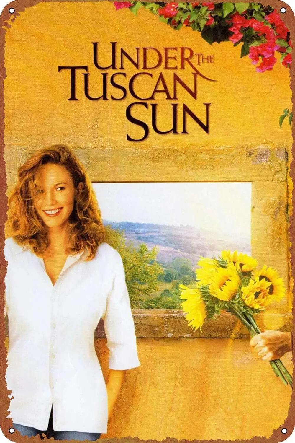 1p,Under the Tuscan Sun Art Poster Metal Tin Logo Vintage Metal Poster Family Club Bar Cafe Bedroom Wall Decoration Gift  inches