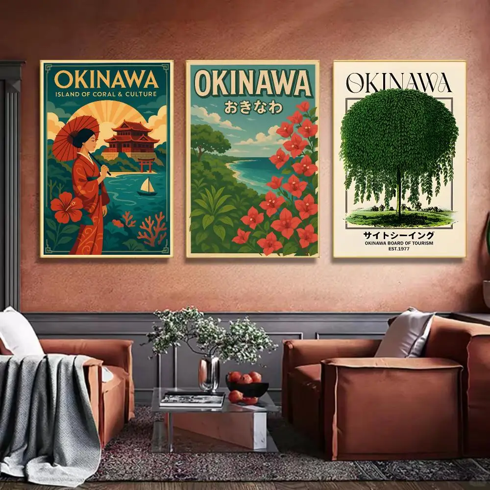Okinawa JP Fashion Suitable for wall decoration in clubs cafes homes rooms and other places HD canvas poster printing