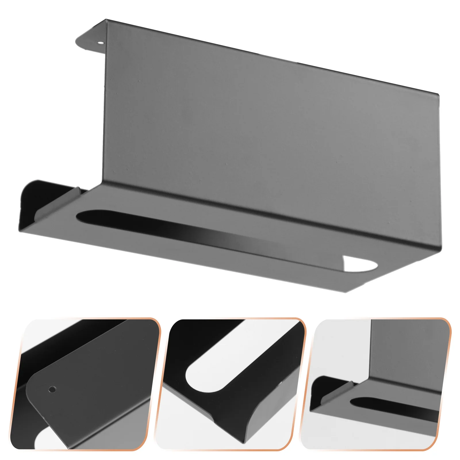 

Wall-Mounted Tissue Holder Iron Kitchen Cabinet Napkin Holder Bathroom Household Tissue Rack Storage Organizer