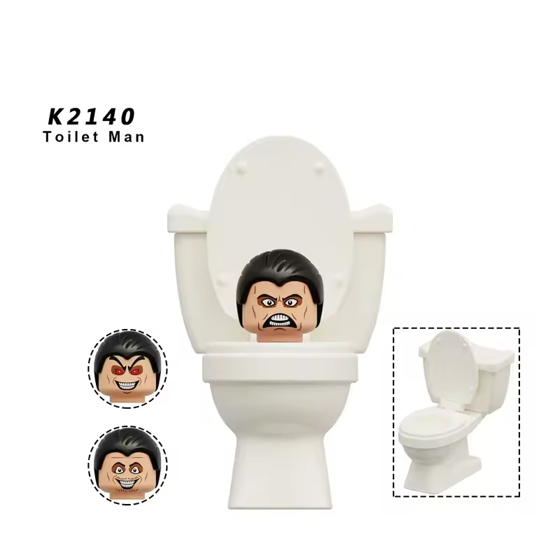 New KDL SWAT Skibidi Toilet Man Figures Anime Block Toys TvMan Titan Cameraman Speakerman Bricks Model Toy Birthday Gift - Image 35