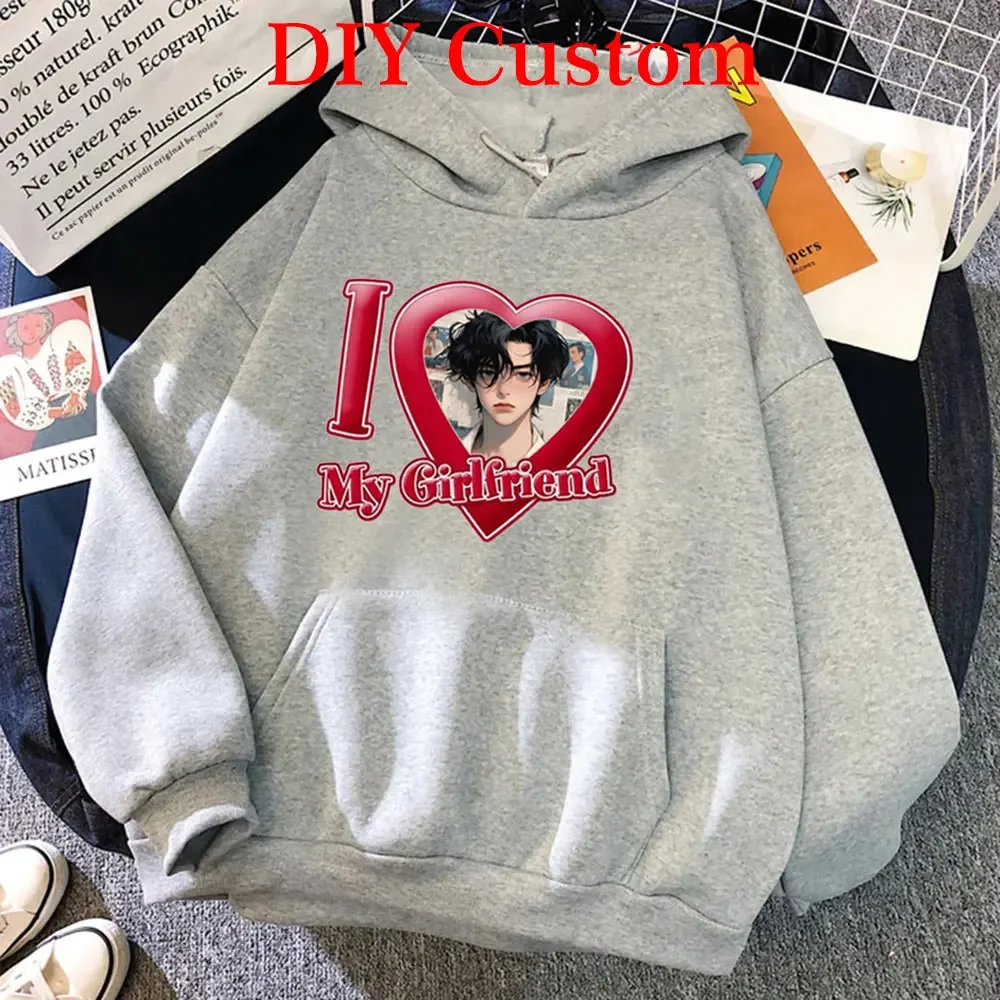 I Love My Girlfriend DIY Hoodie I Heart My-Girlfriend Shirt GF Sweatshirt Boyfriends Gifts Valentine's Day Custom Prind Hoodies