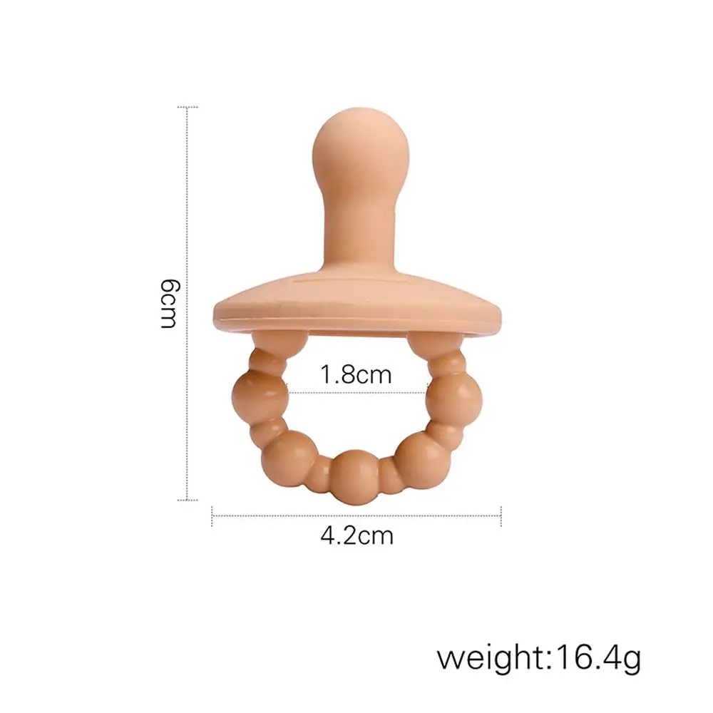 Chupete plateado de calidad alimentaria, juguete de silicona para dentición infantil, chupete para bebé, accesorios de lactancia para bebé, chupete para bebé recién nacido, tetina para niños