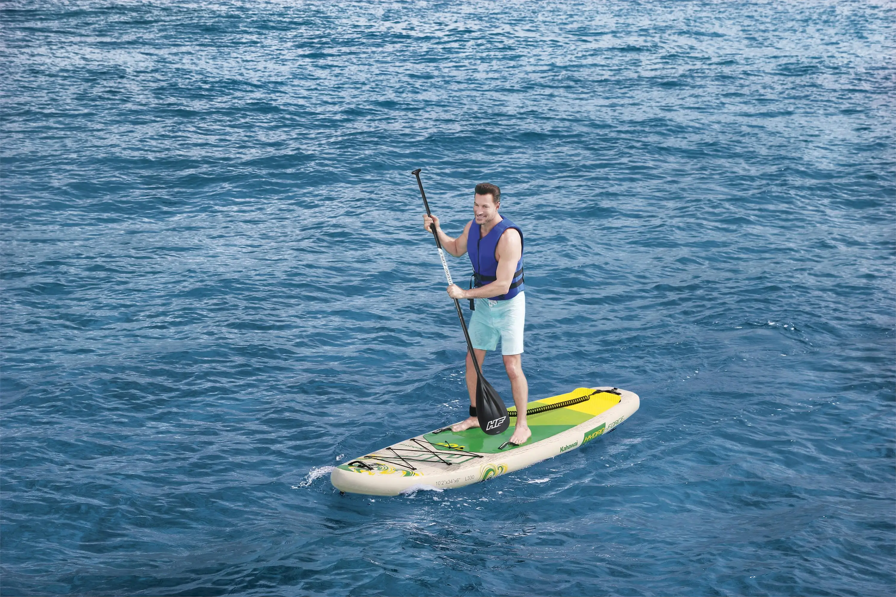 65308 Standing-up Paddle Board Kahawai with longboard surfboard