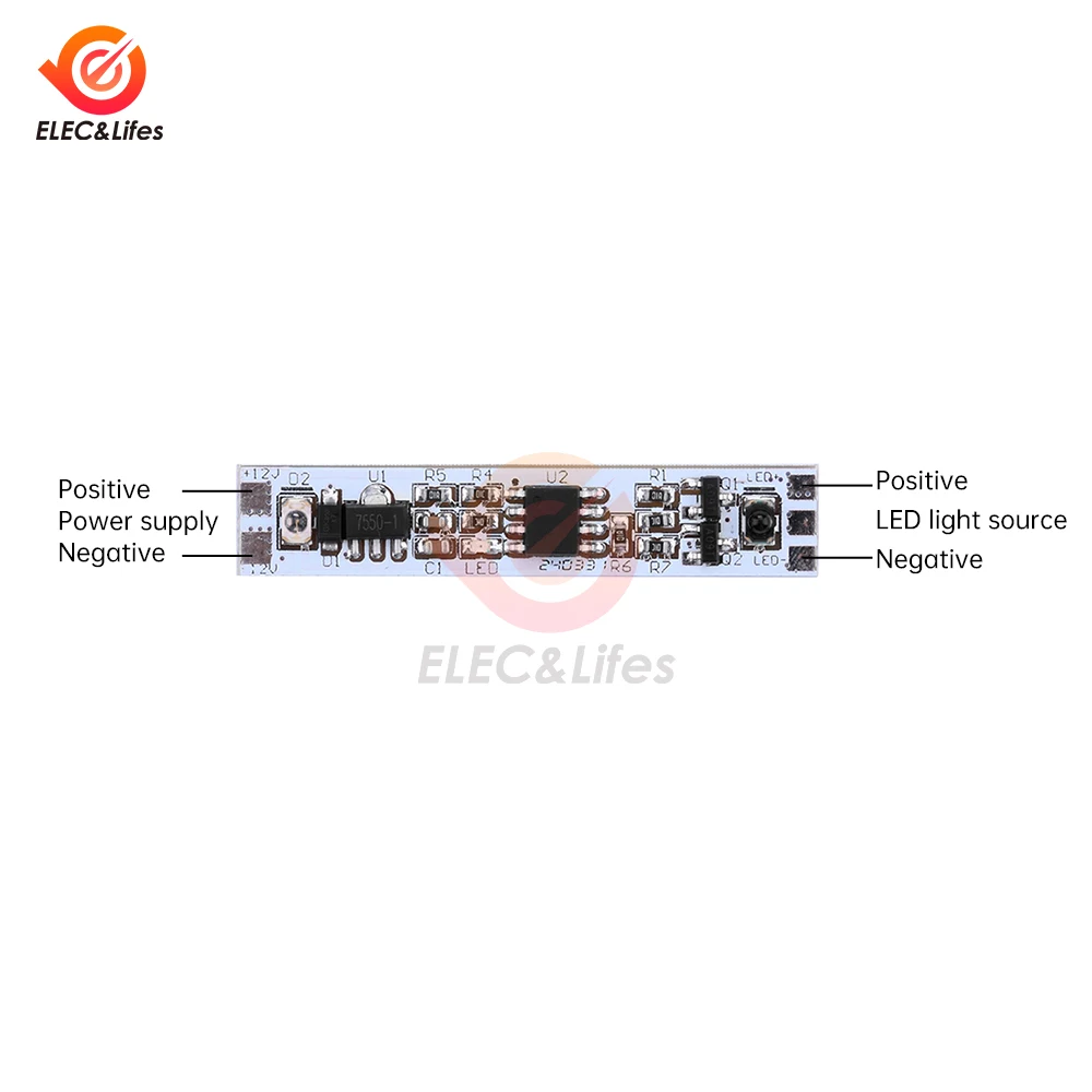 Modulo interruttore scansione manuale DC 12-24V 5A 60W Lampade di controllo dimmerabili a LED Componenti attivi Sensore manuale per scansione a breve distanza