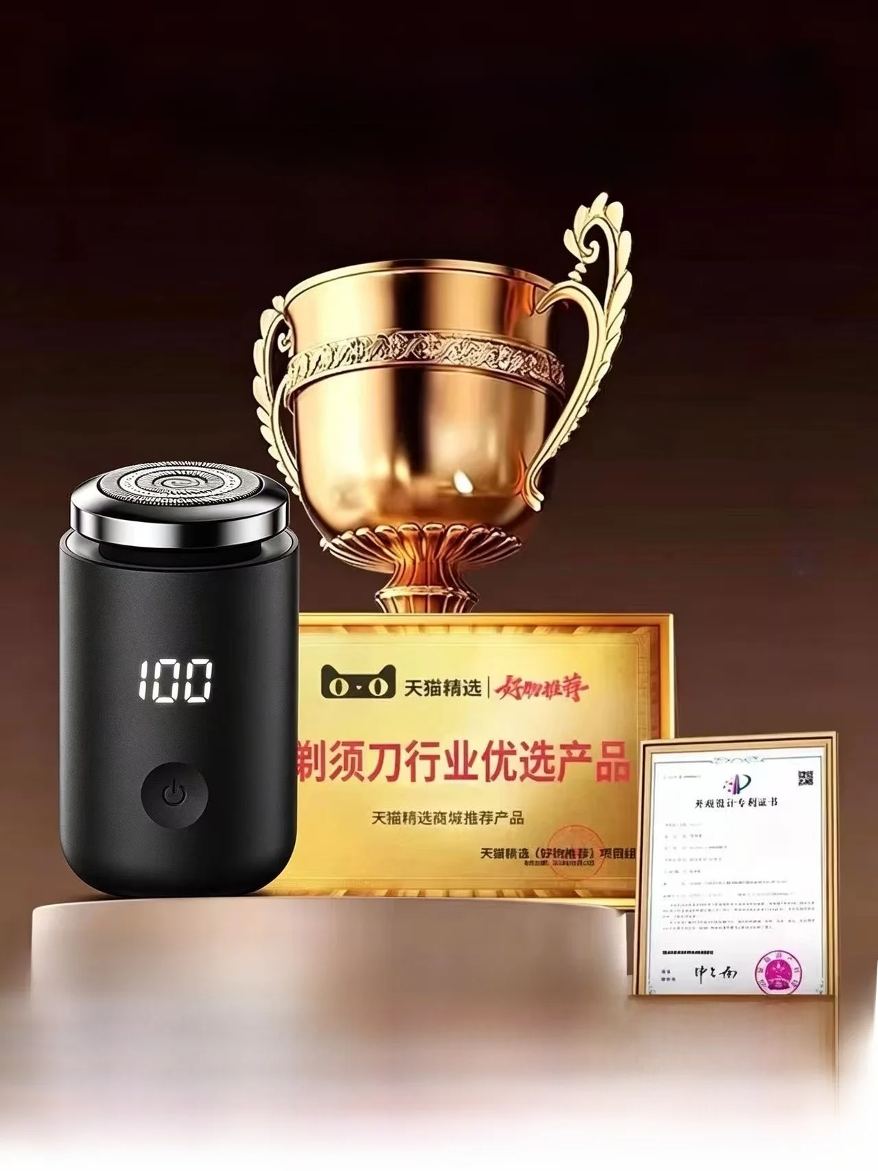 portable-travel-shaver-men's-automatic-titanium-blade-waterproof-ipx9-rechargeable-lithium-battery