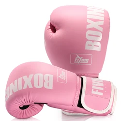 Guantoni da boxe FIVING Pro Style per donna, pelle PU, allenamento Muay Thai,Sparring, Kickboxing da combattimento, sacco da boxe pesante per adulti G