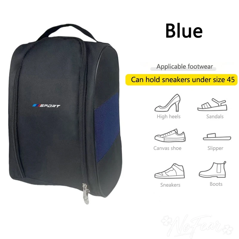 Car Emblem Shoes Storage Bag Organizer Interior Accessory Auto Styling For BMW 1 3 5 Series G30 G20 F30 F10 E60 X1 X3 E70 F15