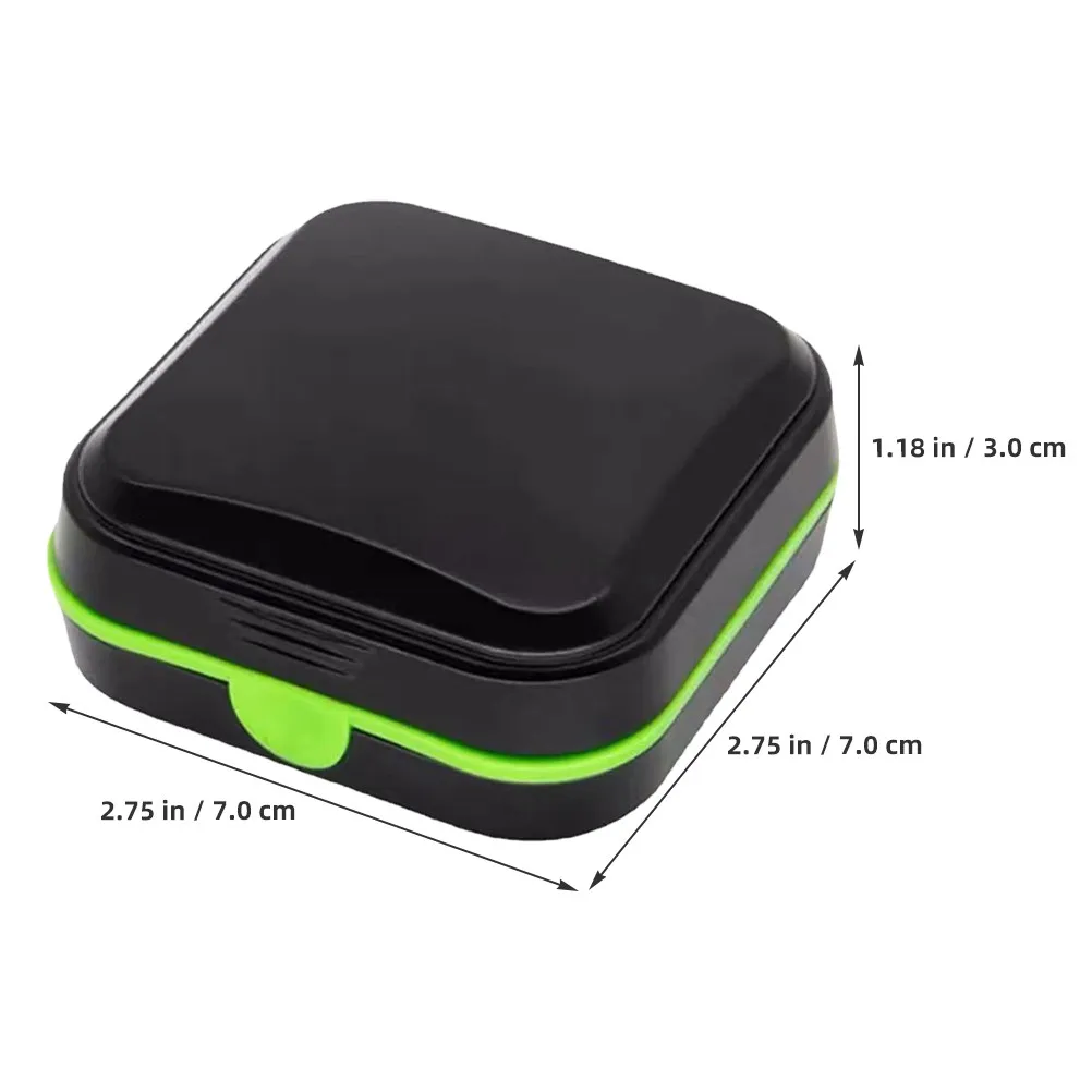 Compact Waterproof Hearing Aid Storage Box Made of PVC Sponge Material Portable Small Hearing Aid Case for Daily Use Travel