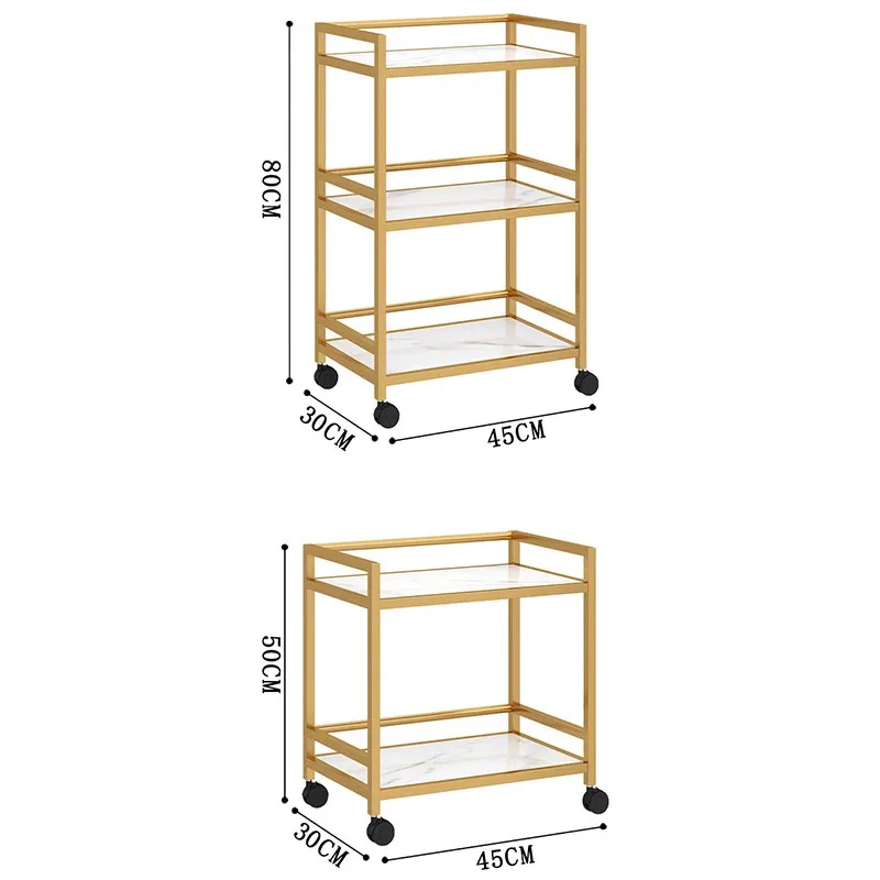 Carro multifuncional de estilo italiano para salón de belleza, carrito de diseñador moderno para barbería, muebles de almacenamiento Skjuta En Vagn HBSC